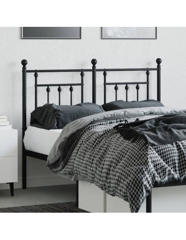 Testiera di Ricambio in Metallo Nero 120 cm