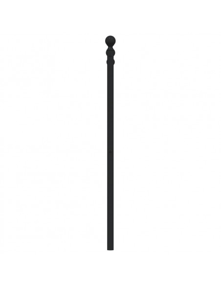 Testiera di Ricambio in Metallo Nero 120 cm