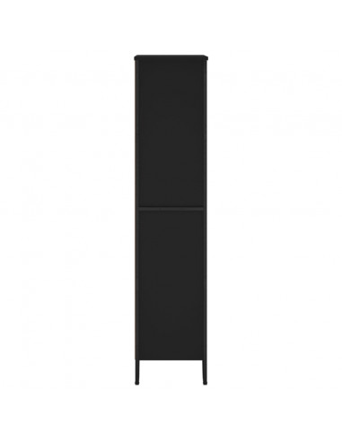 Libreria Nera 80x31x137,5 cm in Legno Multistrato