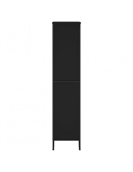 Libreria Nera 80x31x137,5 cm in Legno Multistrato