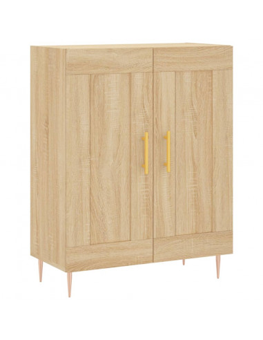 Credenza Rovere Sonoma 69,5x34x180 cm in Legno Multistrato