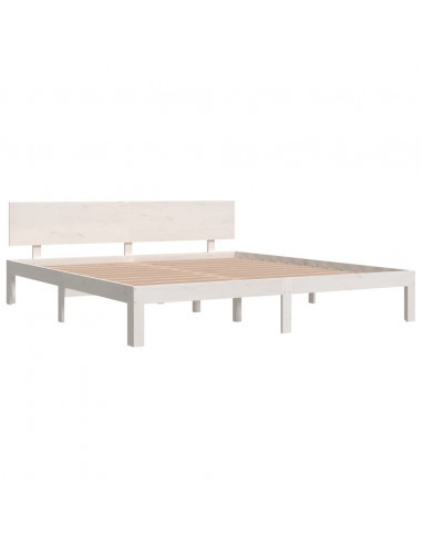 Giroletto Bianco in Legno Massello 180x200 cm Super King