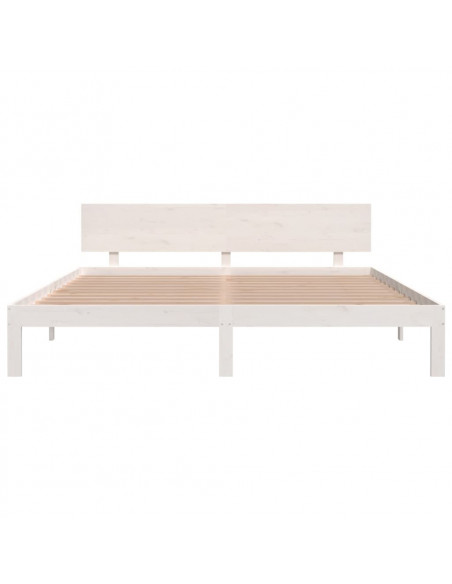 Giroletto Bianco in Legno Massello 180x200 cm Super King