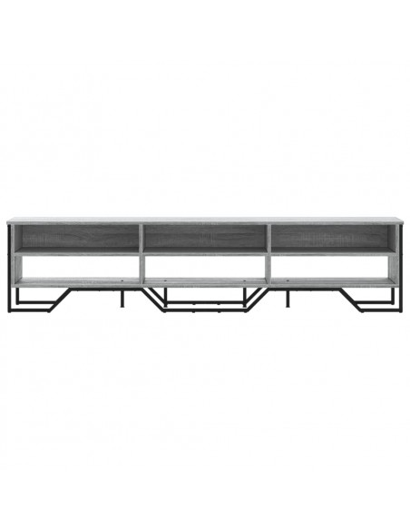 Mobile Porta TV Grigio Sonoma 180x34x41cm in Legno Multistrato