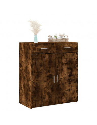 Credenza Rovere Sonoma 80x42,5x93 cm in Legno Multistrato