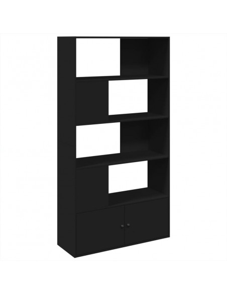 Libreria Nera 100x36x189 cm in Legno Multistrato