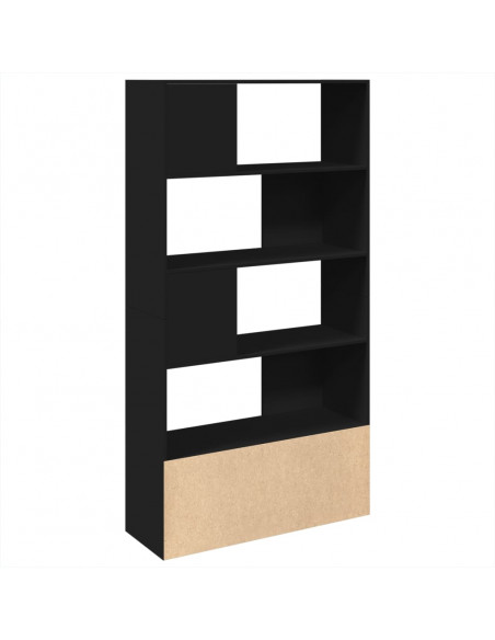 Libreria Nera 100x36x189 cm in Legno Multistrato