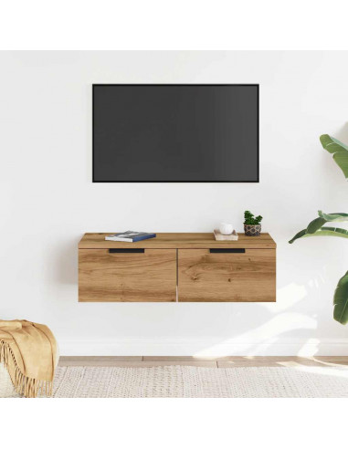 Mobile a Parete Legno Antico 68x30x20 cm in Legno Multistrato