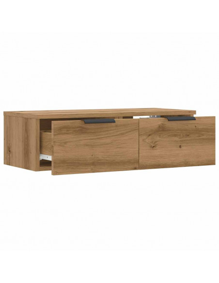 Mobile a Parete Legno Antico 68x30x20 cm in Legno Multistrato