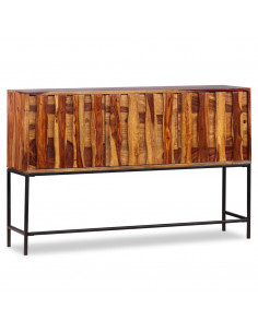 Credenza in Legno Massello di Sheesham 120x30x80 cm 2