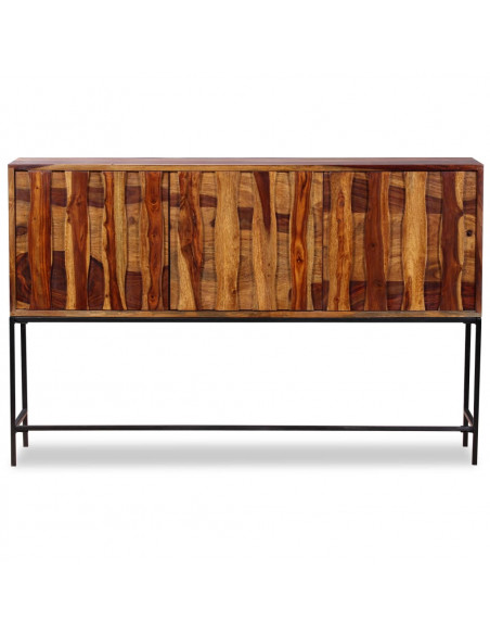Credenza in Legno Massello di Sheesham 120x30x80 cm