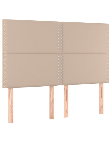 Giroletto a Molle con Materasso Cappuccino 140x190cm Similpelle