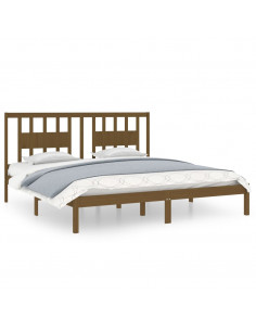 Giroletto Miele in Legno Massello di Pino 200x200 cm 2