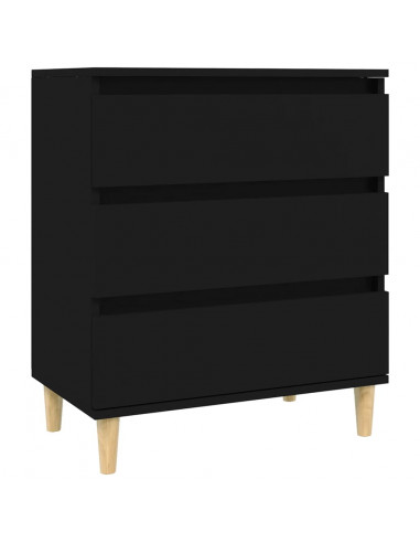 Credenza Nero 60x35x70 cm in Legno Multistrato