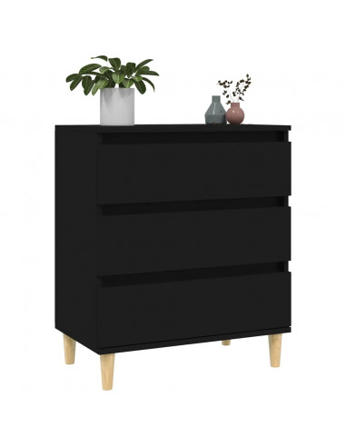 Credenza Nero 60x35x70 cm in Legno Multistrato