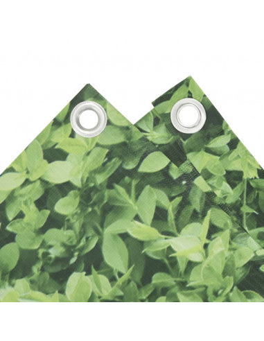 Paravento da Giardino con Aspetto Pianta Verde 600x75 cm PVC