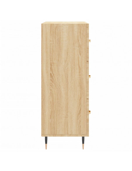 Credenza Rovere Sonoma 69,5x34x90 cm in Legno Multistrato