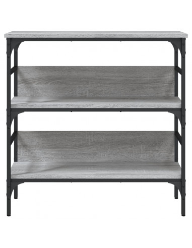 Tavolino Consolle Grigio Sonoma 75x32x75cm in Legno Multistrato