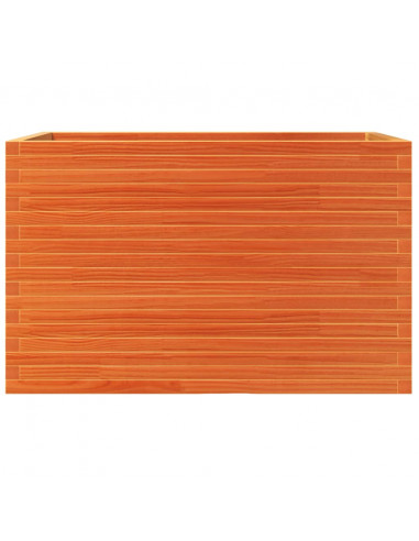 Fioriera Giardino Marrone Cera 110x60x68,5 Legno Massello Pino