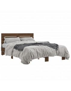 Giroletto Rovere Marrone 120x200cm in Legno Multistrato Metallo 2