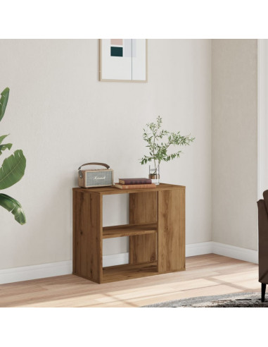 Mobiletto Laterale Rovere Artigianale 60x30x50 cm Multistrato