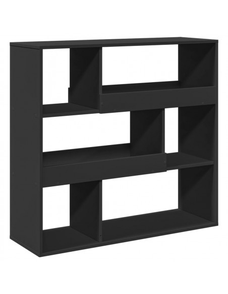 Libreria Nera 100x33x94,5 cm in Truciolato