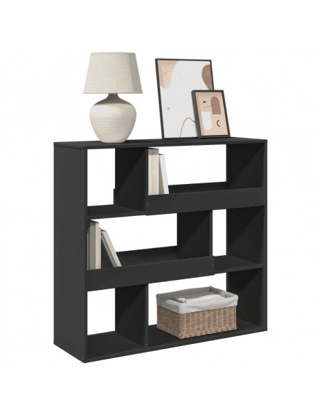 Libreria Nera 100x33x94,5 cm in Truciolato