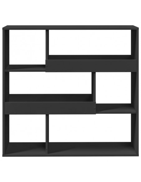 Libreria Nera 100x33x94,5 cm in Truciolato