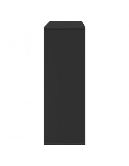Libreria Nera 100x33x94,5 cm in Truciolato