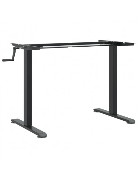 Telaio Scrivania in Piedi Nero (94-135)x60x(70-114)cm Acciaio
