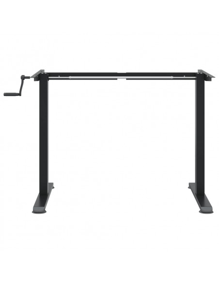 Telaio Scrivania in Piedi Nero (94-135)x60x(70-114)cm Acciaio