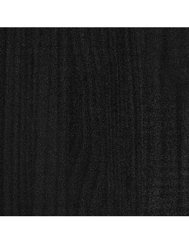 Giroletto in Legno Massello Nero 75x190 cm Small Single