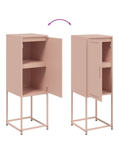 Credenza Rosa 36x39x107 cm in Acciaio