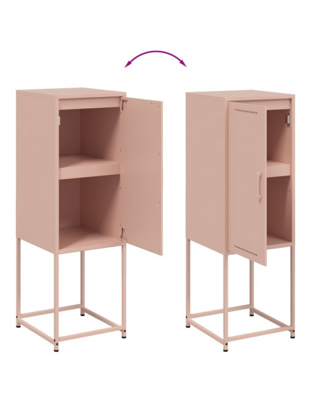 Credenza Rosa 36x39x107 cm in Acciaio