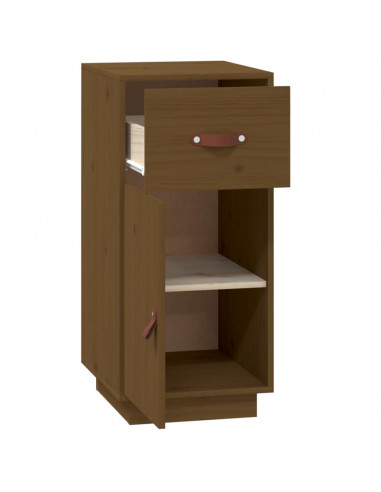 Credenza Miele 34x40x75 cm in Legno Massello di Pino