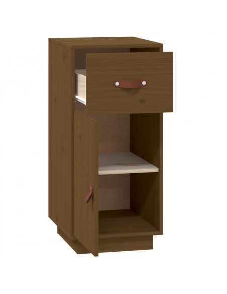 Credenza Miele 34x40x75 cm in Legno Massello di Pino
