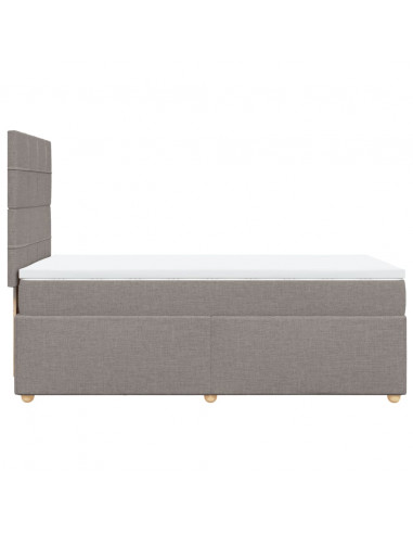 Giroletto a Molle con Materasso Tortora 80x200 cm inTessuto