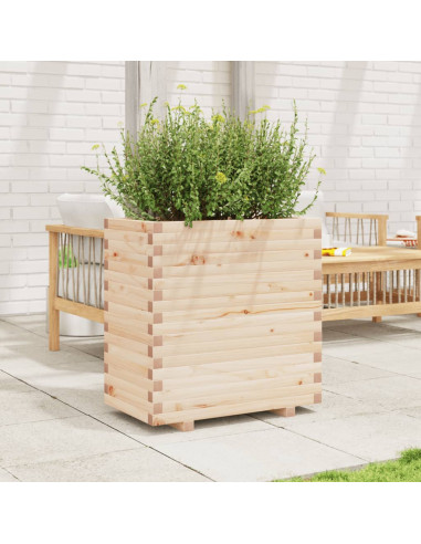 Fioriera da Giardino 70x40x72 cm in Legno Massello di Pino