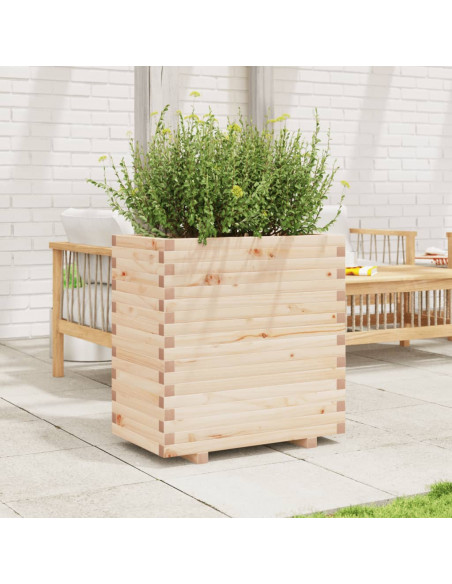 Fioriera da Giardino 70x40x72 cm in Legno Massello di Pino