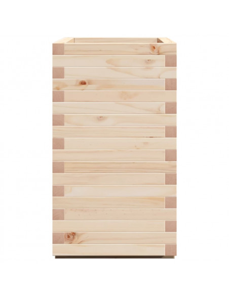 Fioriera da Giardino 70x40x72 cm in Legno Massello di Pino