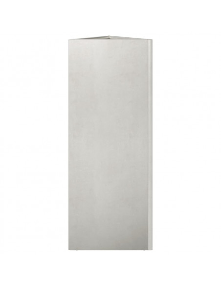 Fioriere da Giardino 2 pz Triangolari 35x35x75 cm Acciaio Inox