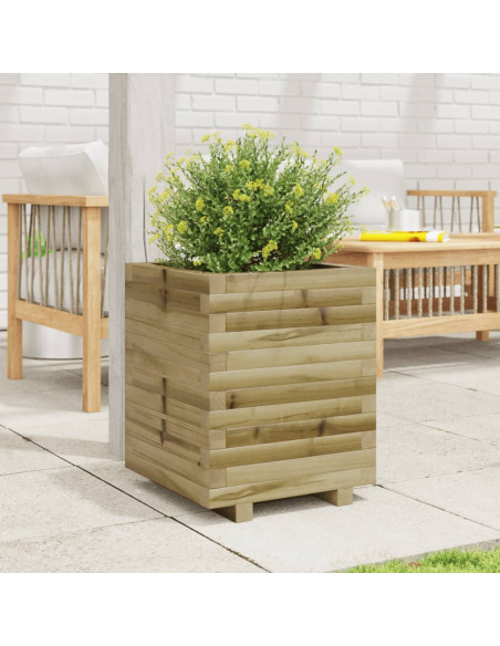 Fioriera da Giardino 40x40x49,5 cm in Legno di Pino Impregnato