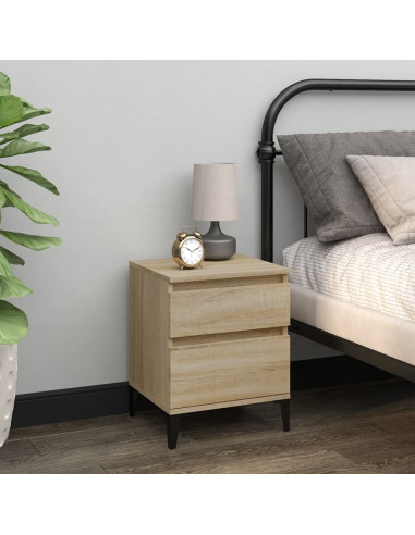 Comodini 2 pz Rovere Sonoma 40x35x50 cm