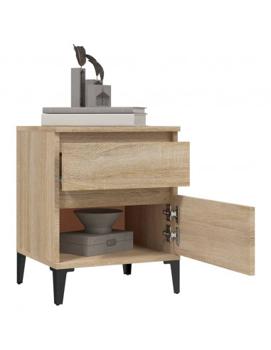 Comodini 2 pz Rovere Sonoma 40x35x50 cm