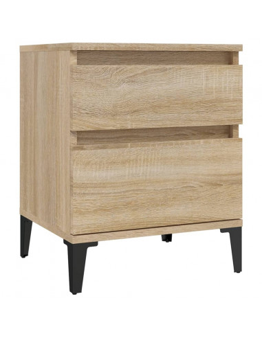 Comodini 2 pz Rovere Sonoma 40x35x50 cm