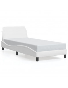 Giroletto con Testiera Bianco 80x200 cm in Similpelle 2