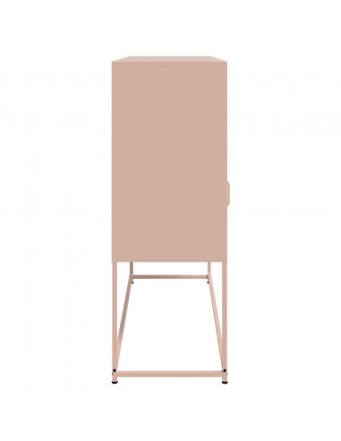 Credenza Rosa 100,5x39x107 cm in Acciaio Laminato a Freddo