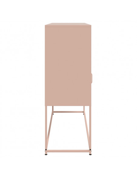 Credenza Rosa 100,5x39x107 cm in Acciaio Laminato a Freddo