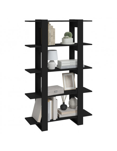 Libreria/Divisorio Nero 100x30x160 cm