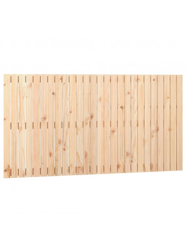 Testiera da Parete 166x3x90 cm in Legno Massello di Pino